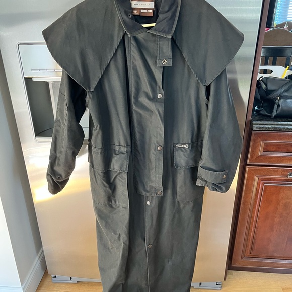 Black Long Raincoat - Picture 3 of 10